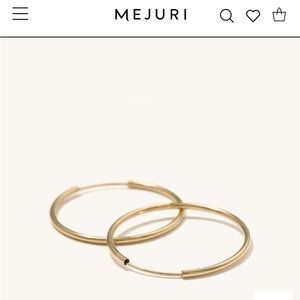 Mejuri Large Hoops in 14K Yellow Gold